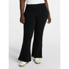 TERRA & SKY WOMEN'S PLUS FLARE LEGGINGS (20W-22W) - SIZE: WOMEN 2X - BLACK SOOT New