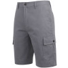 ROAMING SOUL MEN'S COTTON FLEX STRETCH CARGO SHORTS - SIZE: MEN 38 - GRAY