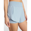 AVIA WOMEN'S RUNNING SHORTS WITH BIKE LINER, 3" INSEAM - SIZE: S - BLUE WHISPER New
