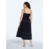 FREE ASSEMBLY WOMEN'S EMBROIDERED COTTON MIDI DRESS SIZE: WOMEN S - DARKEST NAVY New