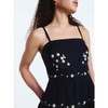 FREE ASSEMBLY WOMEN'S EMBROIDERED COTTON MIDI DRESS SIZE: WOMEN S - DARKEST NAVY New