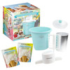 Nostalgia 4Qt Old Fashioned Electric Ice Cream Maker, 2 Cookies N Cream Mixes