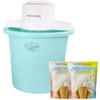 Nostalgia 4Qt Old Fashioned Electric Ice Cream Maker, 2 Cookies N Cream Mixes