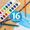 CRAYOLA WATERCOLOR 16CT - ASSORTED New