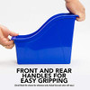STOREX LARGE BOOK BIN INTERLOCKING PLASTIC ORGANIZER HOME OFFICE STEM 6-PACK