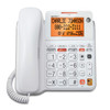 AT&T Corded Phone Digital Answering Caller ID Large Tilt Display CL4940 - WHITE