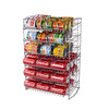 ATLANTIC GRAVITY-FED COMPACT DOUBLE CANRACK KITCHEN ORGANIZER - SILVER