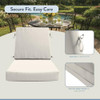 CALIFORNIA UMBRELLA DINING CHAIR PATIO SEAT CUSHION 20 X 40 PREMIUM FOAM - WHITE New