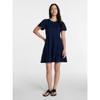 TIME AND TRU WOMEN'S PLUS COTTON SWING DRESS SHORT SLEEVES SIZES 2XL - DARK NAVY New
