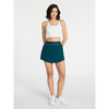 AVIA WOMEN'S ACTIVE SKORT WITH CURVED HEM - SIZE: WOMEN S (4-6) - EMERALD FOREST New