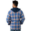 FIELD & STREAM MEN'S WIDGEON WAFFLE HOODED FLANNEL SHIRT 2XL SECURE BLUE PLAID