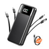 OHOVIV PORTABLE CHARGER 50000MAH POWER BANK WITH BUILT IN CABLES N10 - BLACK