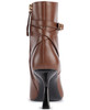 KARL LAGERFELD PARIS WOMEN'S KARLY STILETTO HEELED BOOTIES - SIZE: 6 - COGNAC