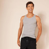 AMAZON ESSENTIALS MEN'S BREATHABLE COTTON SLIM FIT TANK 6 PCK SIZE L BLACK/GRAY New