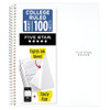 FIVE STAR MEAD FIVE STAR WIREBOUND NOTEBOOK 1 SUBJECT COLLEGE RULED - WHITE