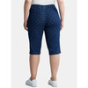 JUST MY SIZE WOMEN'S PLUS SIZE PULL ON STRETCH CAPRI - SIZE: 4X - HEARTPRINT