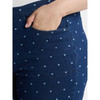JUST MY SIZE WOMEN'S PLUS SIZE PULL ON STRETCH CAPRI - SIZE: 4X - HEARTPRINT