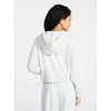 NO BOUNDARIES BOXY ZIP-UP HOODIE - SIZE: WOMEN S (4-6) - PLATINUM SILVER HEATHER New