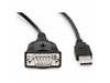 Rocstor 1 Port FTDI USB to Serial RS232 Adapter Cable with COM Retention - 6 ft