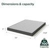 ZINUS 5 INCH FULL WONDERBOX(TM) SMART BOX SPRING MATTRESS FOUNDATION - GRAY