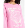 NO BOUNDARIES GRAPHIC CREWNECK SWEATSHIRT WOMEN'S SIZE MEDIUM - PINK New