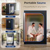 SereneLife Portable Sauna Home 2 Person Steam Tent 4L Steamer 2 Folding Chairs