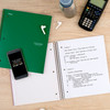 FIVE STAR WIREBOUND NOTEBOOK, 8.5" X 11", COLLEGE RULED, 100 SHEETS, GREEN