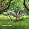 SORBUS 2-Person Luxury Hammock with Steel Stand- 60" Large Bed Heavy Duty