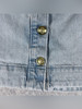 FREE ASSEMBLY MINI SKIRT WASH GOLD BUTTON HIGH WAIST SIZE 4 - LIGHT BLUE JEAN