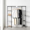 AMAZON BASICS EXPANDABLE METAL HANGING CLOSET ORGANIZER SYSTEM - BLACK