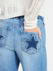 NO BOUNDARIES HIGH RISE BAGGY WIDE LEG JEANS 32”INSEAM SIZE MEDIUM - BLUE JEAN New