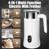 OVETEDOT Milk Frother 4-in-1 Milk Frother and Steamer 10.1oz/300ml Automatic Hot