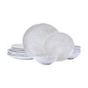 Mikasa Harley 12 Piece Stoneware Hand-Crafted Dinnerware Set, Service for 4