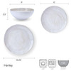 Mikasa Harley 12 Piece Stoneware Hand-Crafted Dinnerware Set, Service for 4