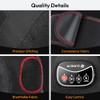 QUINEAR KNEE MASSAGER AIR COMPRESSION HEAT KNEE BRACE WRAP QN-031KS - BLACK/RED
