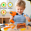 JOYSTONE 42PCS TOOL SET TODDLER BEGINNER TOOL BOX & TOY CHAINSAW DRILL - YELLOW New
