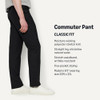 AMAZON ESSENTIALS MEN'S FIT 5 POCKET COMMUTER PANTS 36W X 30L BLACK