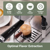 GEVI ESPRESSO MACHINE 20 BAR AUTO MILK FROTHER STEAM WAND ECMA0 - IVORY SILVER