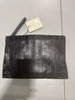 ALLSAINTS BETTINA LEATHER CLUTCH BAG - BLACK New