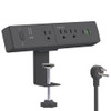SUREANCE 50W Desk Clamp Power Strip with USB-C 30W PD, SA-J3-PD30 - Black