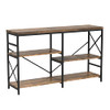 Wakefit Industrial Sofa Table, Console Table 3-Tier Industrial Rustic NX09-ST01