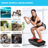 SoftGym Waver Vibration Plate Exercise Machine - Midnight/Black