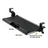 KANTEK DESK CLAMP TILTING KEYBOARD TRAY 5 TILT ANGLES SLIDES UNDER DESK - BLACK
