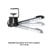 KANTEK DESK CLAMP TILTING KEYBOARD TRAY 5 TILT ANGLES SLIDES UNDER DESK - BLACK