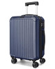 LIGHT FLIGHT CARRY ON LUGGAGE 22X14X9 AIRLINE APPROVED DURABLE HARD SHELL - BLUE