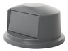 RUBBERMAID BRUTE TRASH CAN DOME LID - 32 GALLON, GRAY - H-1473GR
