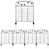 Sunnydaze Winding Vines 10-Foot 4-Piece Steel Decorative Garden Fence Panels