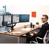 Fellowes Platinum Series Triple Monitor Arm for 27" Monitors 8042601 - BLACK