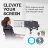 Fellowes Platinum Series Triple Monitor Arm for 27" Monitors 8042601 - BLACK