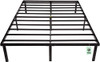 Amazon Basics Sturdy Heavy-Duty Non-Slip Platform Bed Frame - King - Black